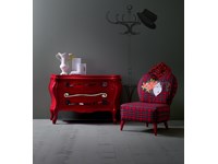 Cassettiera Creazioni Silik modello Berto Rosso lucido