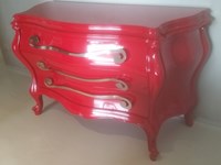 Cassettiera Creazioni Silik modello Berto Rosso lucido