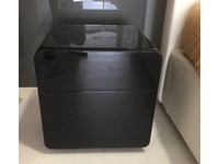 comodino flou prins colore laccato lucido nero rimini