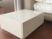 comodino flou scontato del 40% laccato lucido bianco san marino