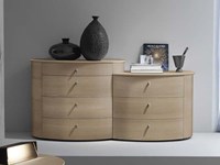 Gruppo comò e comodini Napol modello Cemi 2 olmo. Offerta sconto 30%