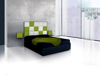 Letto matrimoniale mod.Chocolate con contenitore