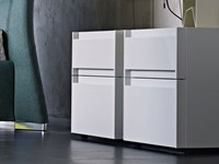 Comodino Molteni 808 bianco laccato lucido