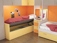 Divano letto One con contenitore o cassettone estraibile