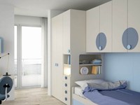 Colonna Open ad uso comodino cameretta a ponte 16 Mistral