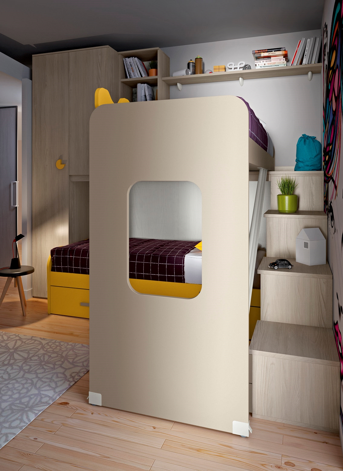 Letto a soppalco per bambini : letto a soppalco per bambini misto ...