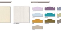 Cameretta Beverly con particolari colorati con un letto di qualitą