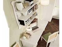 cameretta in stile classicolo colore bianco liscio avorio con perticolari colorati