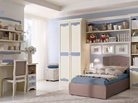 Camerettaper bambini con letto imbottito modello Beverly San Michele