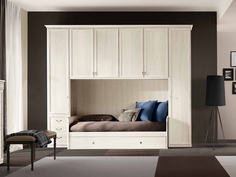 Armadio A Ponte Con Letto Singolo A Scomparsa