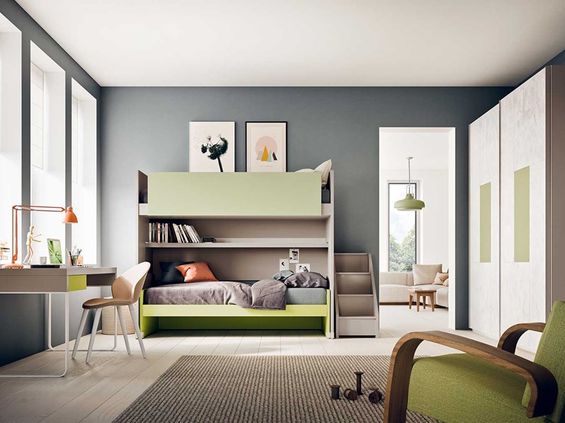 Cameretta Clever start s28 Clever con letto a castello Cameretta Clever start s28 Clever con letto a castello