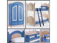 Cameretta per bambini in legno con letto a castello della collezione Mottes Mobili a Romano d'Ezzelino