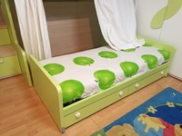 letto inferiore su ruote in uscita