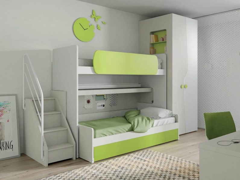 Letto A Castello Offerte.Cameretta Evo 26 Mistral Con Letto A Castello In Offerta