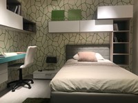 Cameretta Colombini Golf con letto a terra imbottito