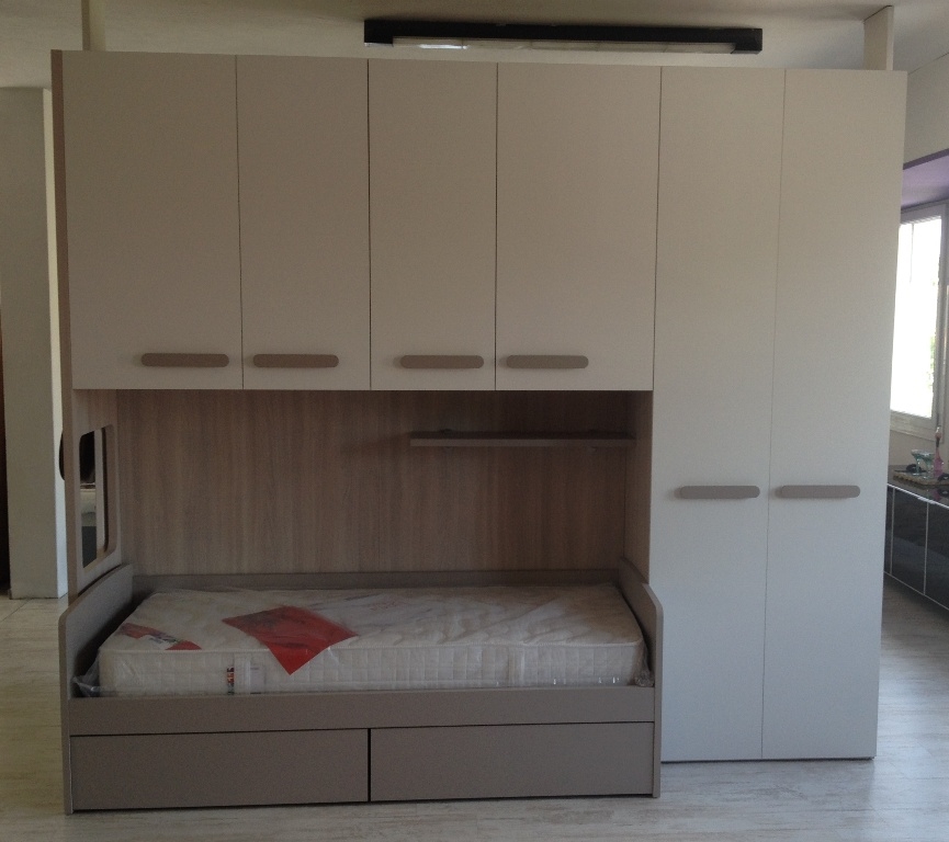Cameretta Ponte Mistral Laminato Olmo Chiaro 31 Cameretta Ponte Mistral Laminato Olmo Chiaro 31