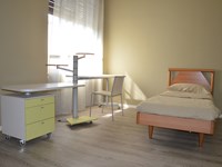 Cameretta composta da un letto singolo in legno e da due scrivanie sovrapposte. Scontata del -61%. Dimensioni letto ( Lunghezza 200 cm x Profonditą 90 cm x Altezza testiera 95 cm). Dimensioni scrivania pił piccola ( Lunghezza 115 cm x Profonditą 55 cm x Altezza 65 cm). Dimensioni scrivania grande ( Lunghezza 136 cm x Profonditą 64 cm x Altezza 75 cm). Offerta outlet Mobilgross