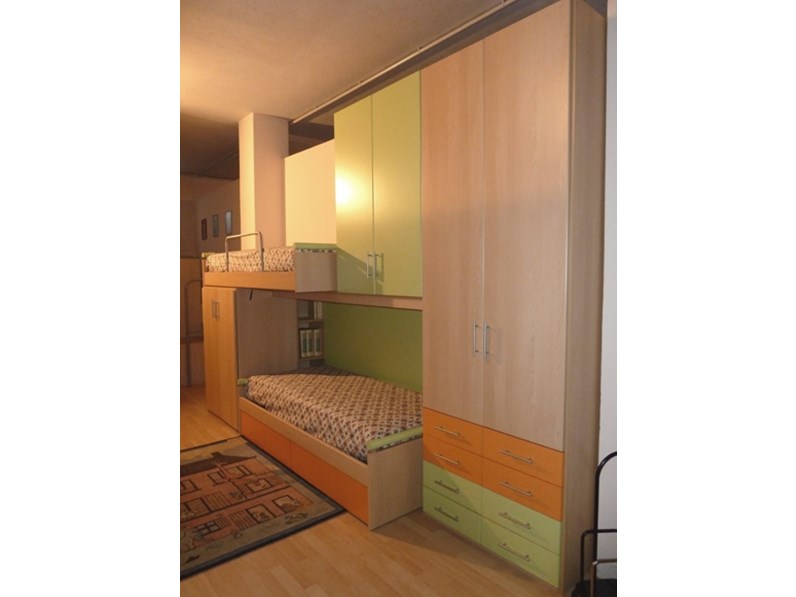 Letto A Castello Offerte.Cameretta Skypper Artigianale Con Letto A Castello In Offerta