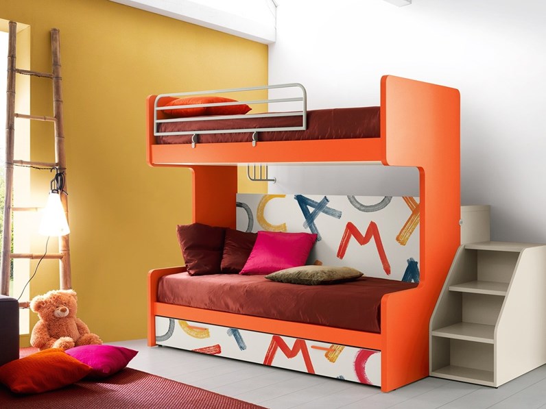 Letto Castello Scala Laterale : Castello A 2 Letti Con Pedana E Scala A