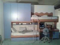 Cameretta Tagliabue con letto a soppalco