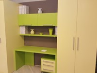 Composizione con letto slide L 290 con armadio e scrivania scontata a Biella vicino a Milano e Torino
