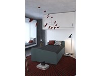 Letto singolo con contenitore modello Brema. Dotato di solida rete con doghe ergonomiche in legno. Materasso escluso. Dimensioni come da fotografia: Lunghezza 89 cm x Profonditą 196 cm x Altezza testiera 80 cm. Scontato del -40%. Offerta Outlet Mobilgross Monza e Brianza Milano