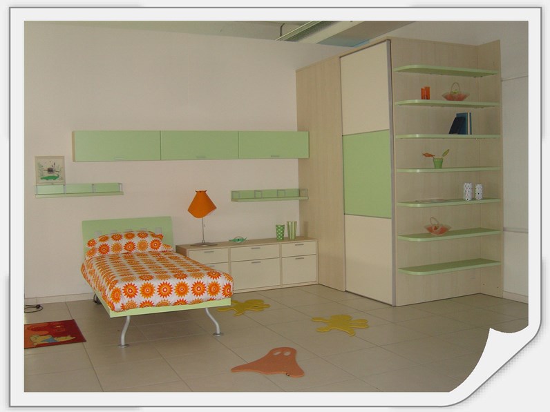 Cameretta Battistella Klow polo Letto a terra Laminato Opaco Cameretta Battistella Klow polo Letto a terra Laminato Opaco