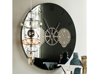Orologio a specchio di design Times di Cattelan