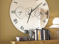 Orologio Times in vetro specchiato