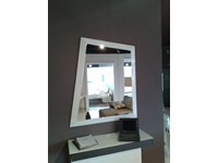 Complemento Ozzio Specchio look cornice vetro bianco Vetro