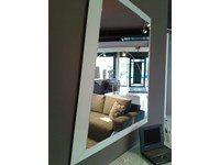 Complemento Ozzio Specchio look cornice vetro bianco Vetro