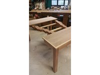 dettaglio delle guide in legno