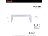Complemento Kartell Small table ,invisible side, tavolino kartell