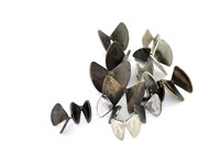 Kit di 6 farfalle appendiabiti in fusione di ottone