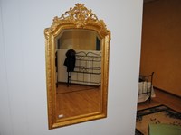 Specchio foglia oro modello classico Bertolini Arte