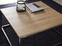 Tavolino Coffee quadrato in Rovere Naturale BIO.