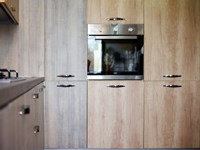 cucina angolare maxi con colonne dispensa e forno/frigo in super offerta outlet