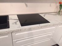 Artec Cucina Isla Moderne Polimerico Lucido Bianca