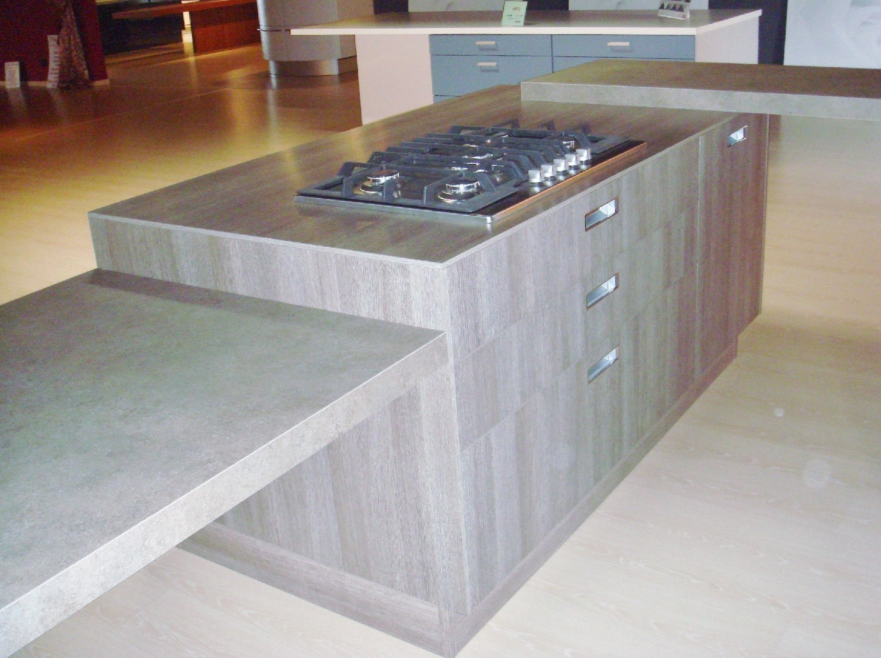 Cucina cesar cucine kora moderna laminato opaco tortora cucine a ...