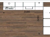 Composizione Gentili Cucine ad angolo in finitura PET opaco