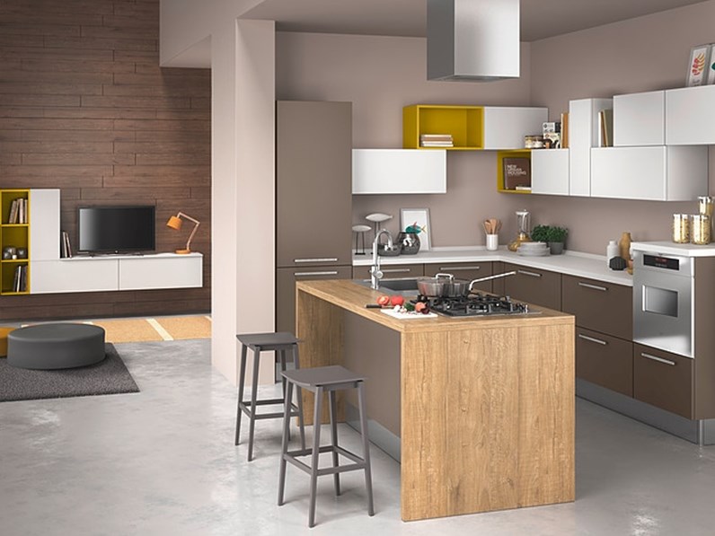 Cucina ad angolo moderna Cucina componibile mod.baltimora in ... Cucina ad angolo moderna Cucina componibile mod.baltimora in ...
