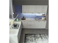 Cucina ad angolo modello Cloe finitura rovere provenza scontata