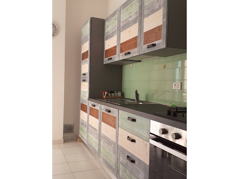 Cucina altri colori moderna lineare Cucina eco shabby ...