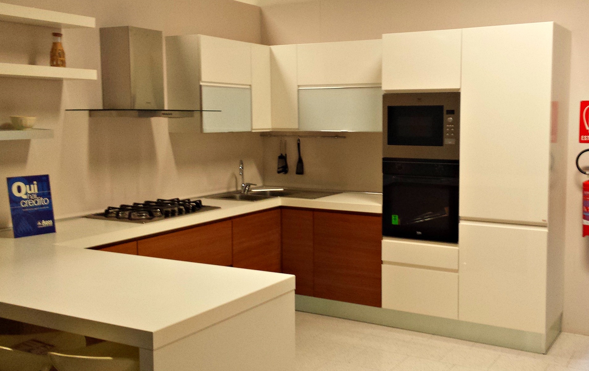 Cucina angolare con penisola modello sintesy cucine a prezzi ...