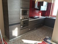 cucina angolare modello linea industrial grigio offerta outlet convenienza