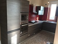 cucina angolare modello linea industrial grigio offerta outlet convenienza