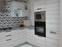 cucina angolare mobilturi modello smile -50%, colonna forno e microonde