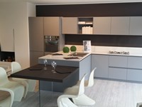 Cucina Arrital cucine Ak03 arrital laccato goffrato grigio opaco scontato del -52 %