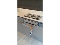 Cucina Arrital cucine Ak03 arrital laccato goffrato grigio opaco scontato del -52 %