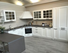 Cucina classica contemporanea anna di arrex bianco oro, top in ... Cucina classica bianca